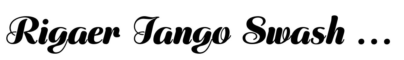 Rigaer Tango Swash Black